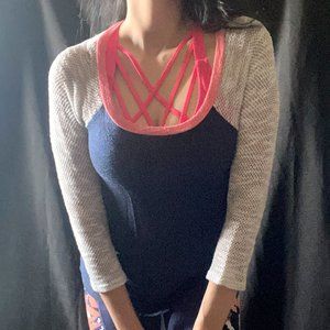 ⭐️ Moa Moa Knit High Low Top